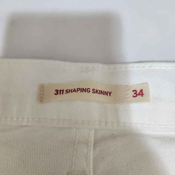 NWT Levi's 311 Shaping Skinny Women's 18M 34x30 White Jeans 34 X 30 - Picture 8 of 12